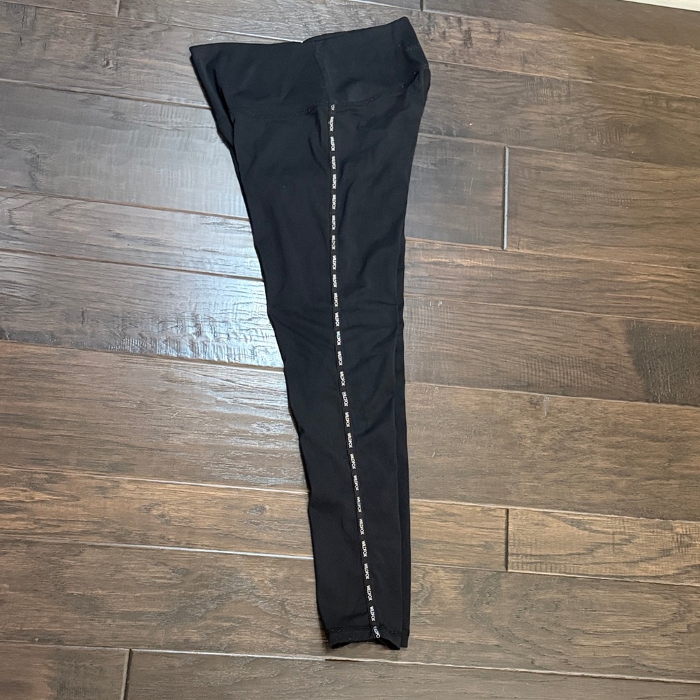 Wildfox Leggings Black Logo-Trim